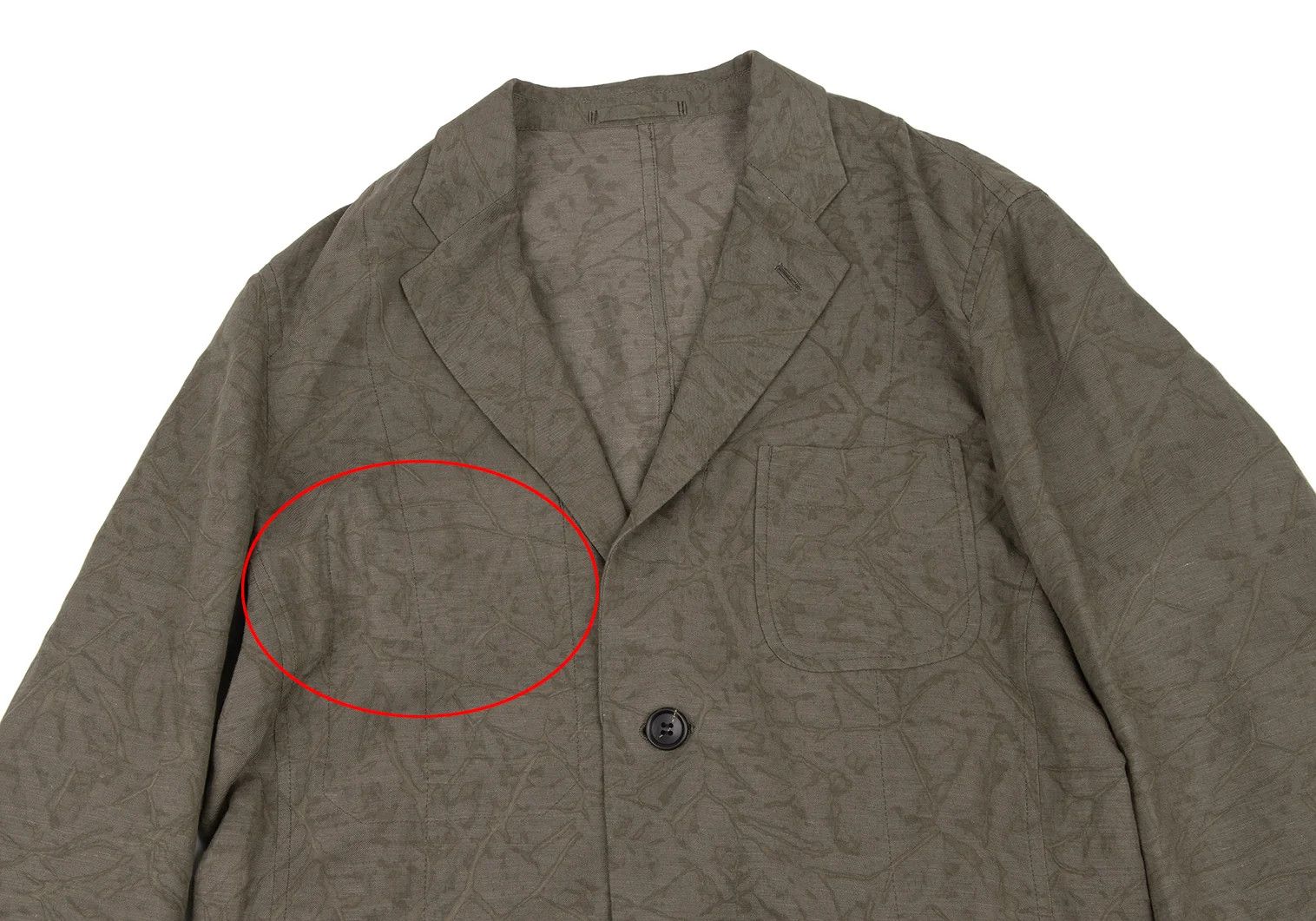Issey Miyake Linen Lyocell Dyed Patch Pocket Jacket in Mocha2 Size US M / EU 48-50 / 2 - 2 Thumbnail