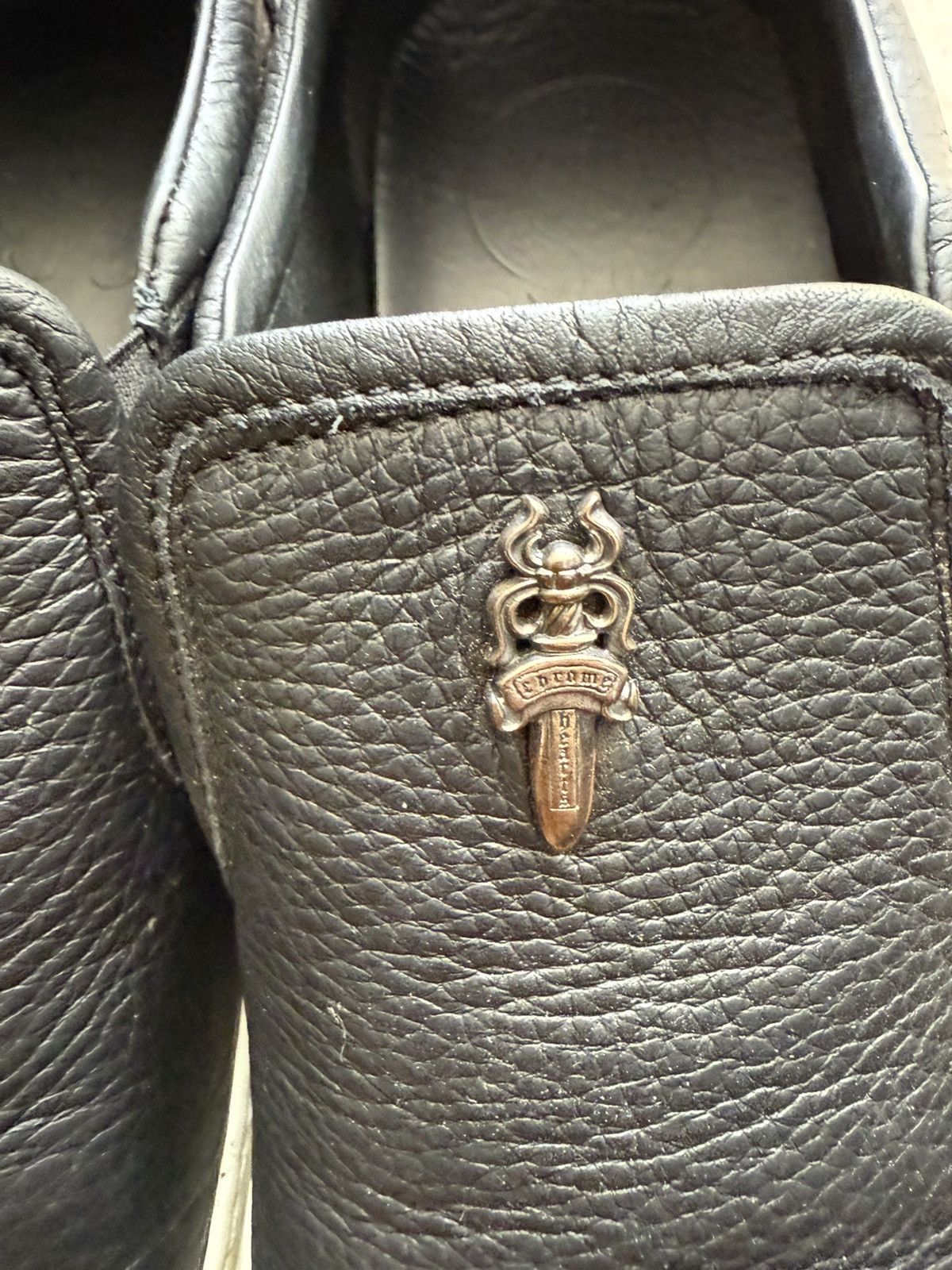 Chrome Hearts Chrome Hearts Slip On Leather Sneaker black (39) Size US 8 / EU 41 - 3 Thumbnail