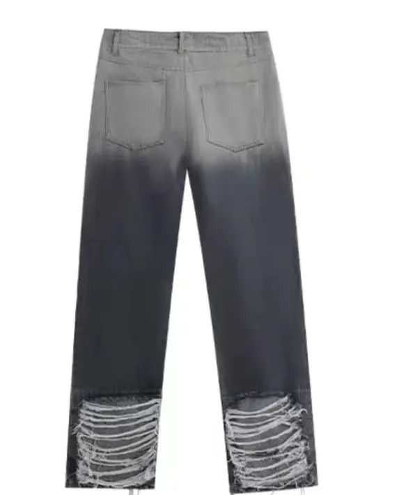 Japanese Brand High street sabotage washed heavy embroidered ripped jeans Size US 30 / EU 46 - 2 Thumbnail