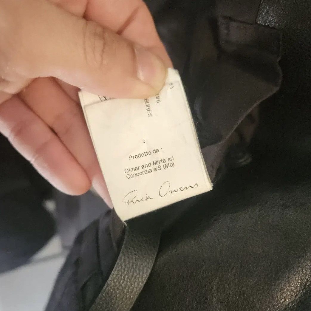 Rick Owens Rick Owens 2010 Leather Dress Jacket Size XS / US 0-2 / IT 36-38 - 10 Thumbnail