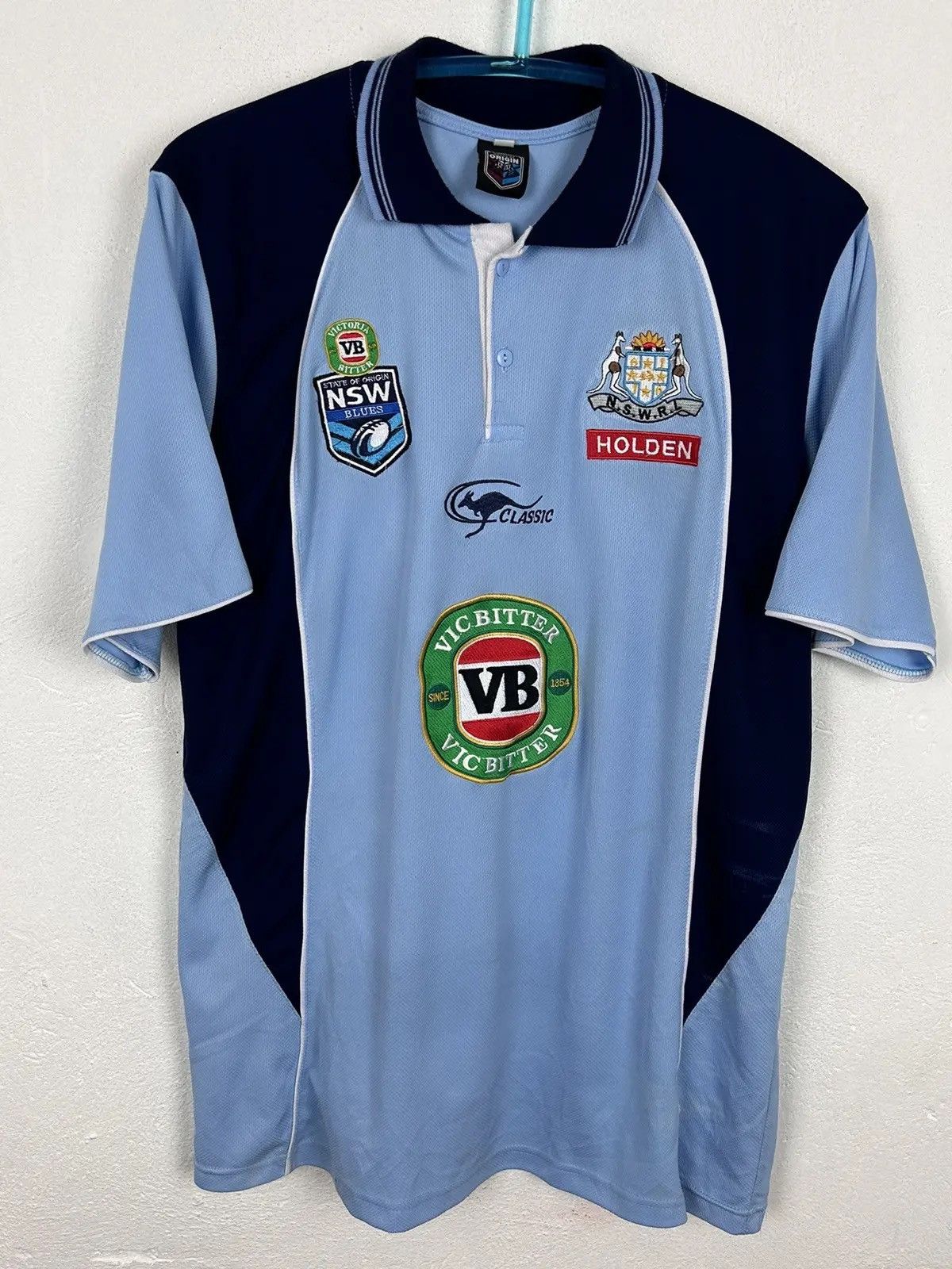 Vintage Vintage New South Wales Rugby State Of Origin Patches Polo Size US XL / EU 56 / 4 - 1 Thumbnail