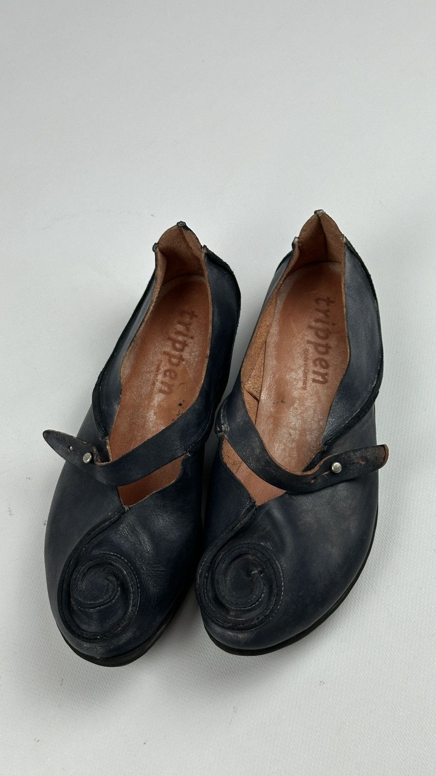 Trippen Trippen Leather Navy Flats Size US 10 / IT 40 - 2 Thumbnail