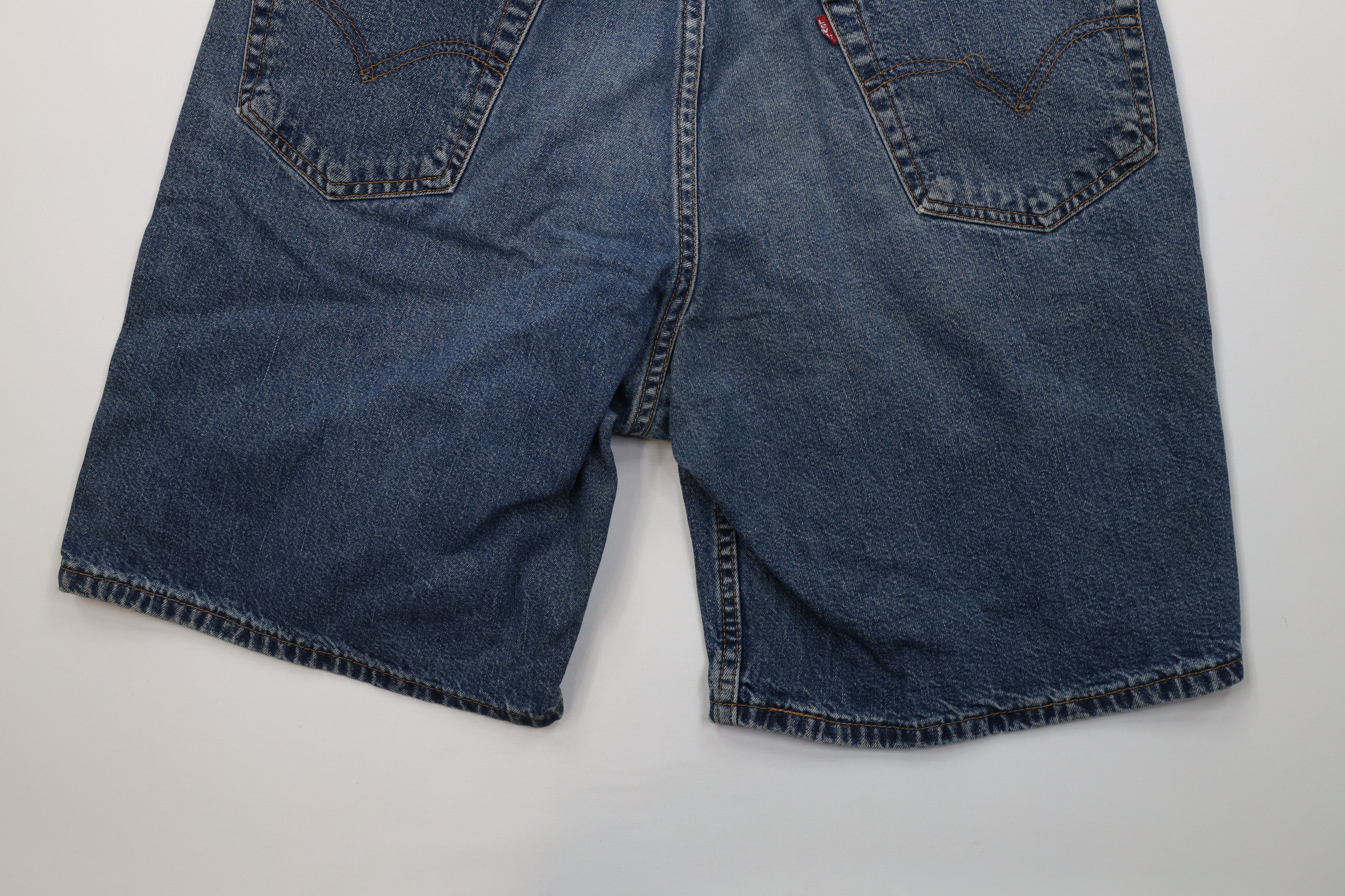 Levi's Vintage 90s Levis 550 Fit Denim Jean Shorts Blue Size US 36 / EU 52 - 12 Thumbnail