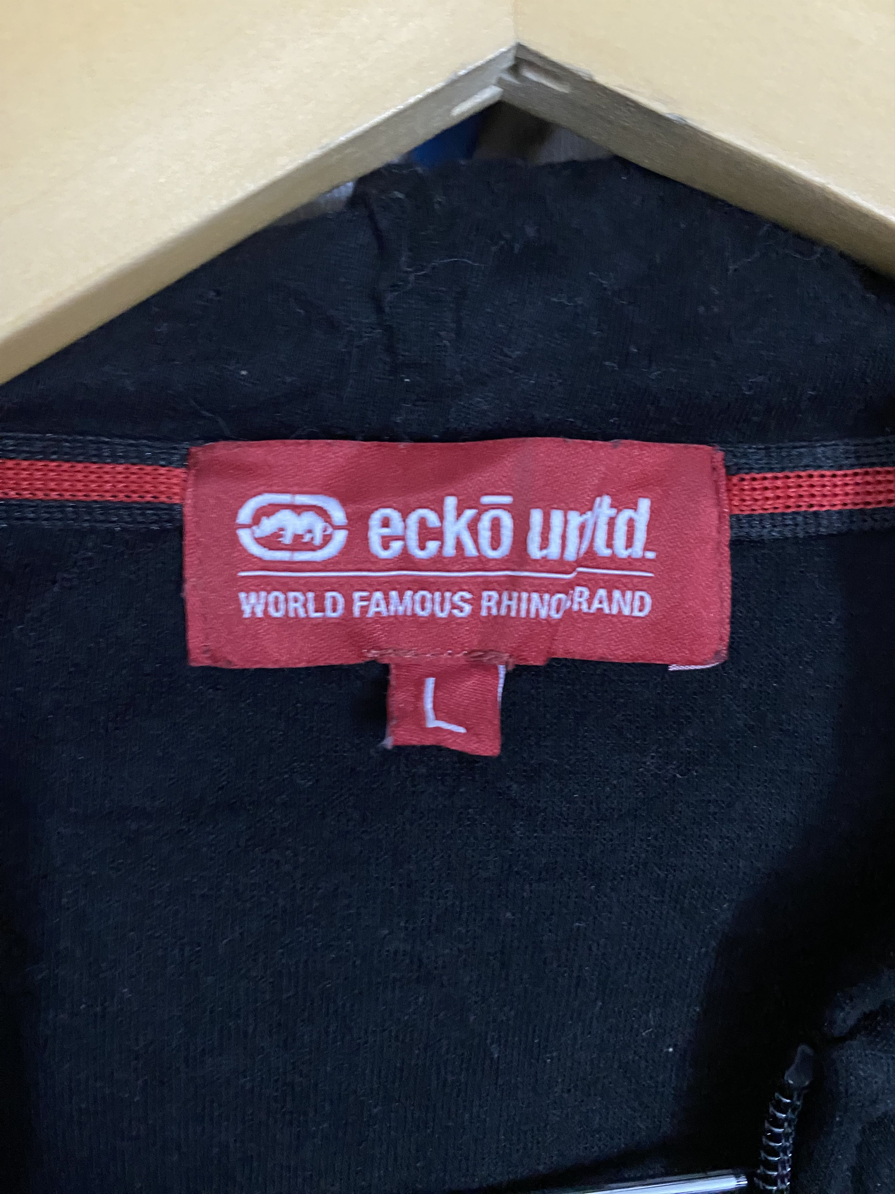 Ecko Unltd. Ecko Unltd. Full Zip Hoodie Jacket Rhino Logo Black Size L / US 10 / IT 46 - 9 Thumbnail