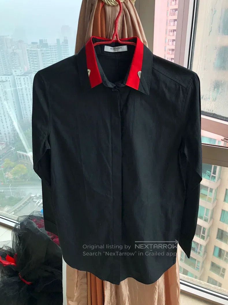 Givenchy Givenchy Black Shirt Size XXS / US 00 / IT 34 - 2 Thumbnail