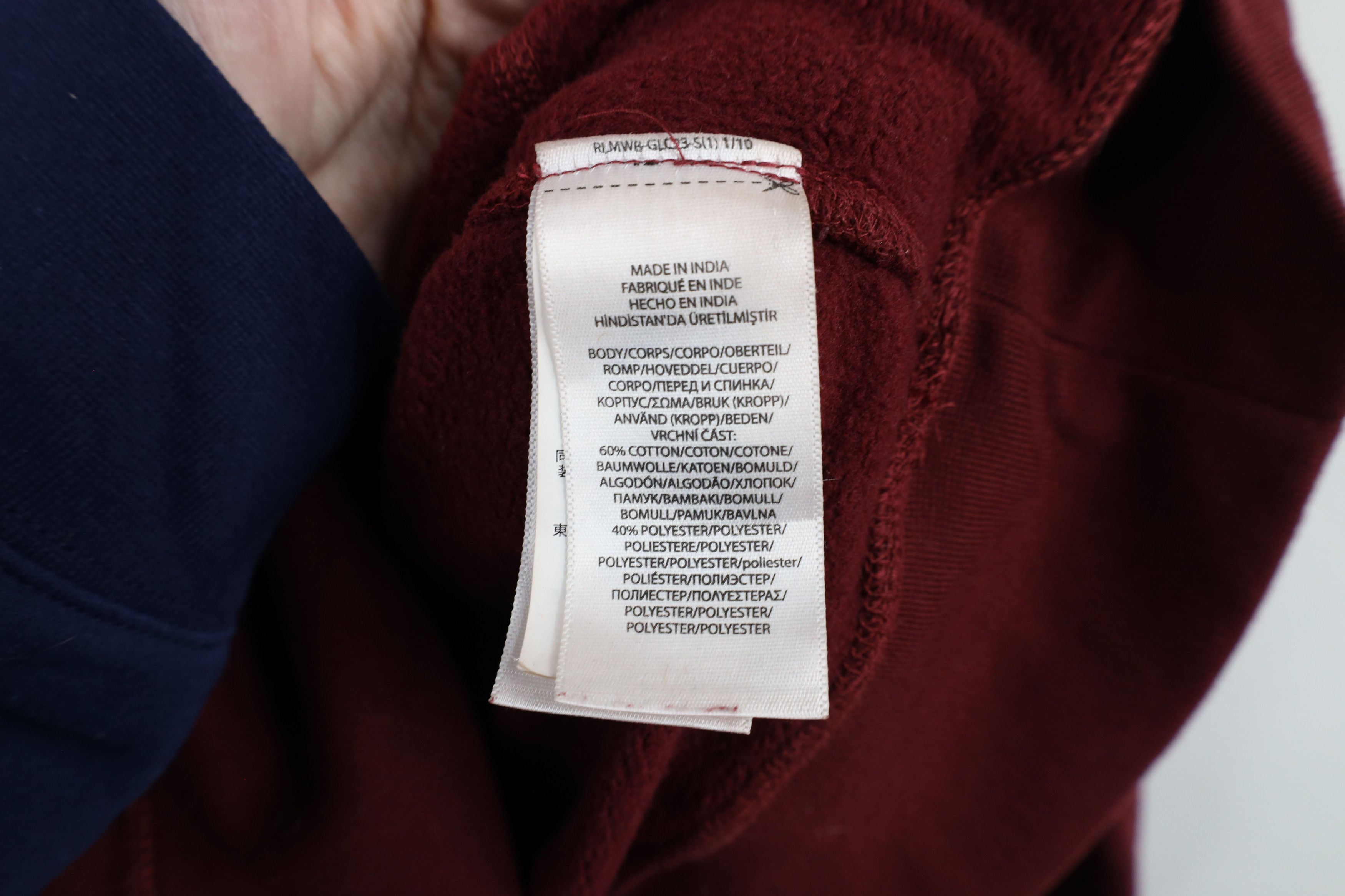 Ralph Lauren × Vintage Vintage Ralph Lauren Spell Athletic Department Hoodie Red Size US XL / EU 56 / 4 - 10 Thumbnail