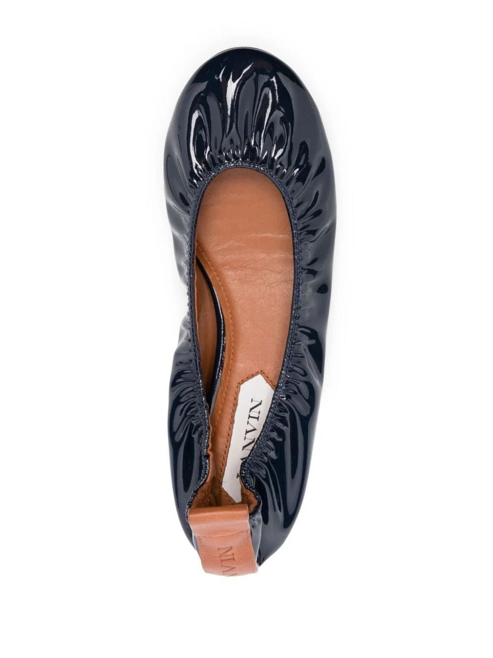 Lanvin o1w1db10226 Leather Ballerina Shoes in Navy Blue Size US 8 / IT 38 - 4 Thumbnail