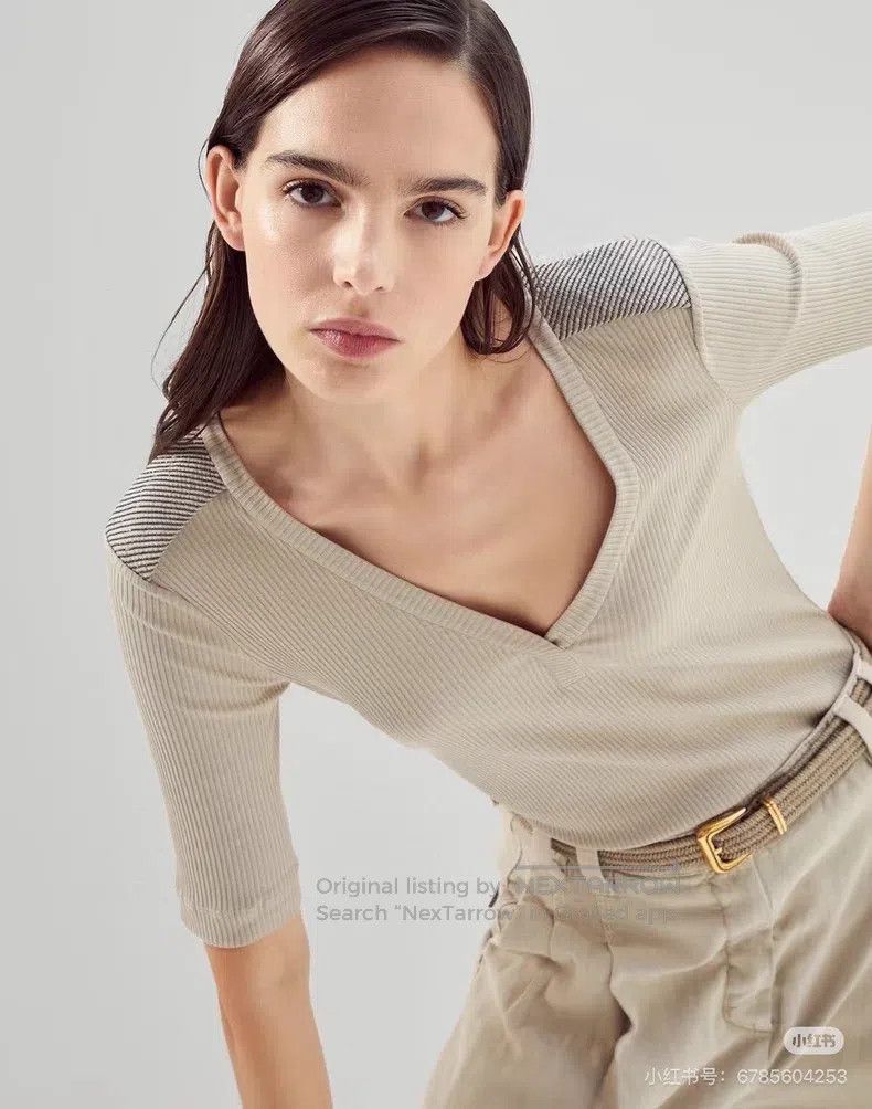 Brunello Cucinelli Brunello Cucinelli Cotton beaded camisole Size M / US 6-8 / IT 42-44 - 1 Thumbnail