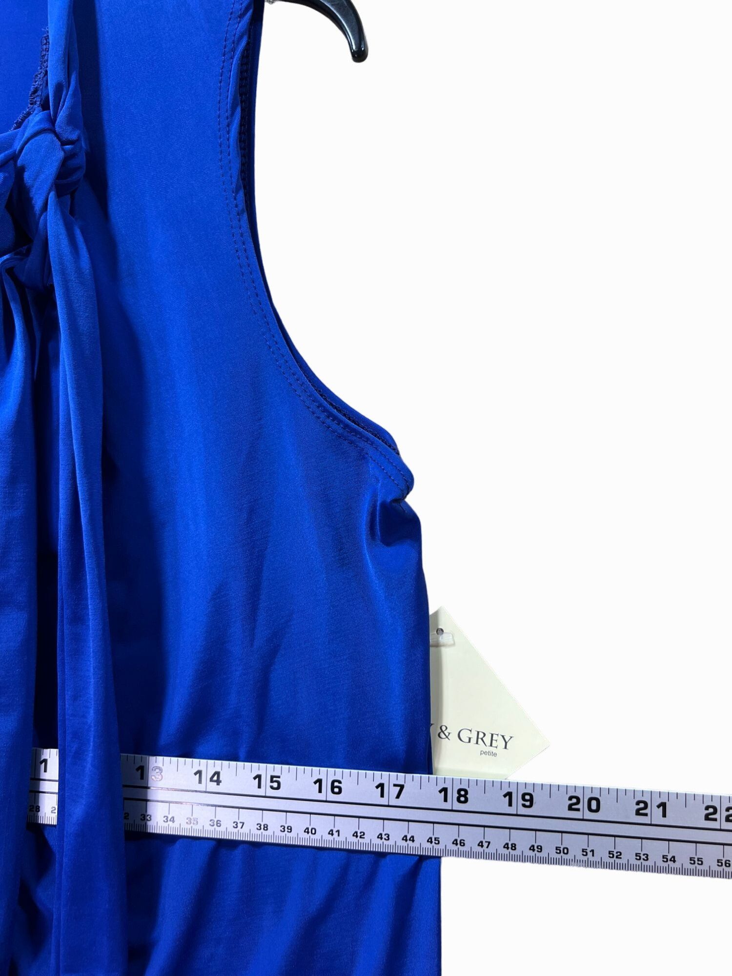 Other TIFFANY & GREY - Women's Sleeveless Loose Blouse - Blue - Pe Size XL / US 12-14 / IT 48-50 - 5 Thumbnail