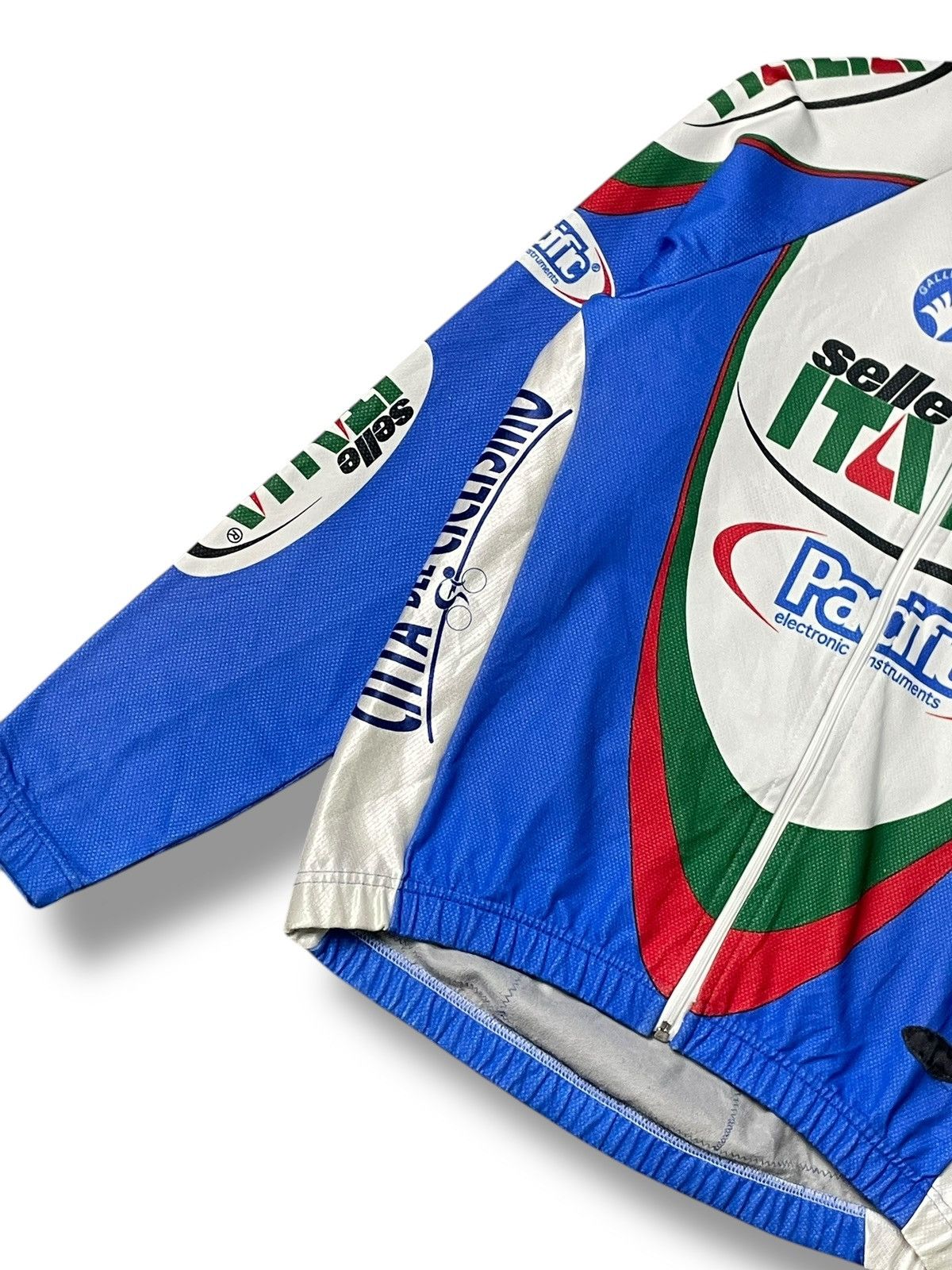 Japanese Brand × Vintage Vintage SMS SANTINI SELLE ITALIA Zipper Jacket (88) Size US XS / EU 42 / 0 - 3 Thumbnail
