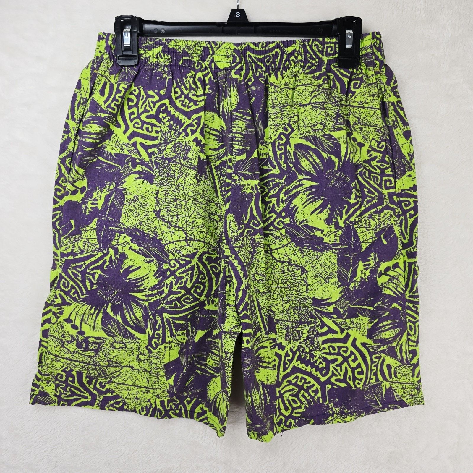 Other Vintage Surf Gear Floral Cotton Swim Board Shorts Medium USA Size US 28 / EU 44 - 5 Thumbnail