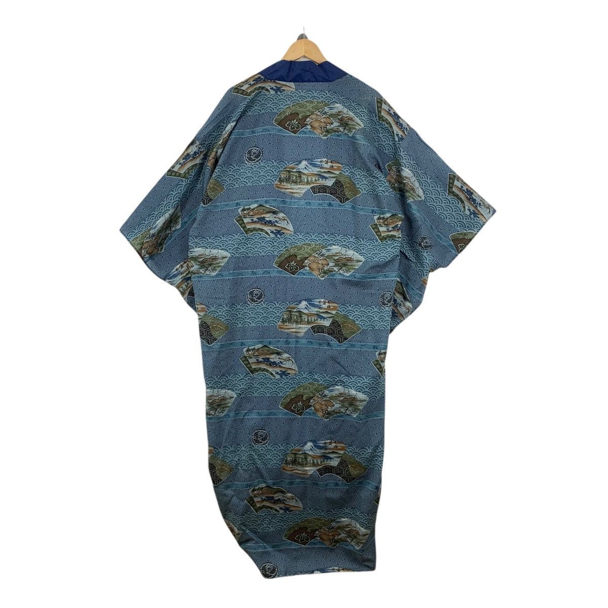 Vintage Vintage 70s KIMONO FUJI MOUNTAIN Japan Traditional Robe Coat Size XXL / US 16-18 / IT 52-54 - 5 Thumbnail