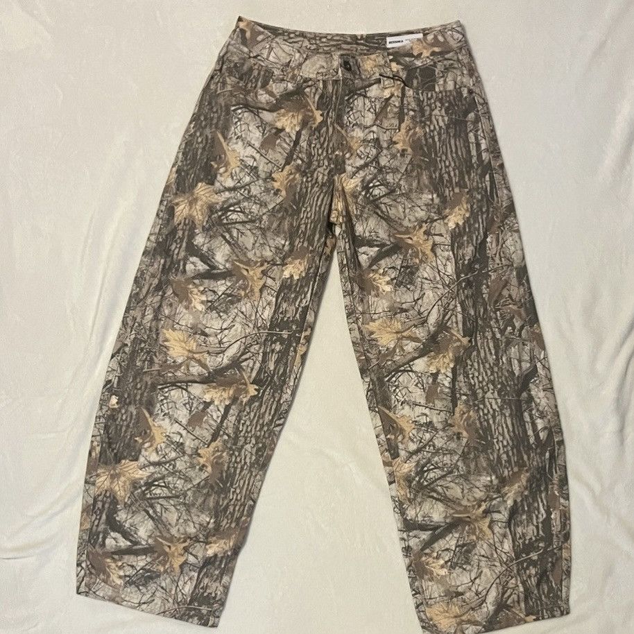 Bershka Bershka Baggy Wide Leg Camouflage Jeans Size 30" / US 8 / IT 44 - 2 Thumbnail