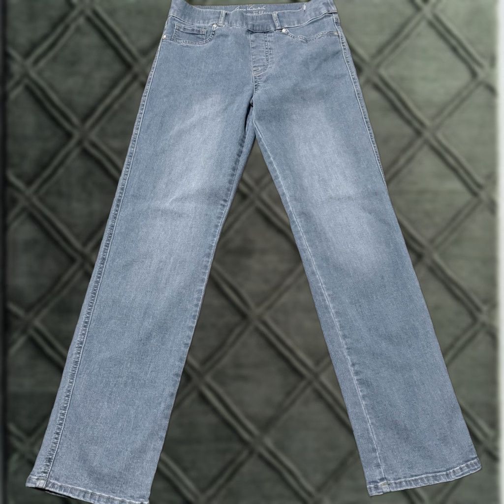 Gloria Vanderbilt Gloria Vanderbilt Shape Effect High-Rise Straight-Leg Jeans Women's Blue Denim Size 42" / US 20 - 1 Thumbnail