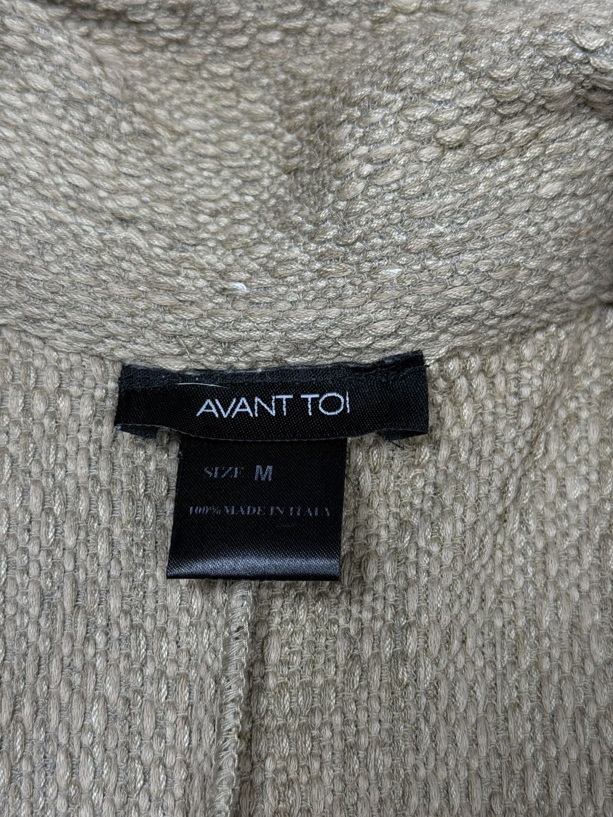 Avant Toi Woman’s Avant Toi Beige Cotton Fringe Cardigan Jacket Size M Size M / US 6-8 / IT 42-44 - 9 Thumbnail