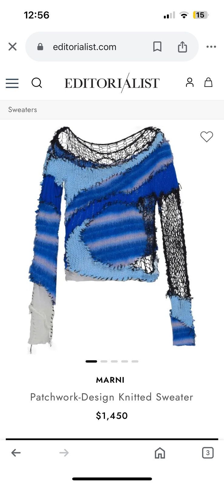 Marni MSRP: $1.4K NWT! Reconstructed grunge, mohair knit Size US S / EU 44-46 / 1 - 7 Thumbnail