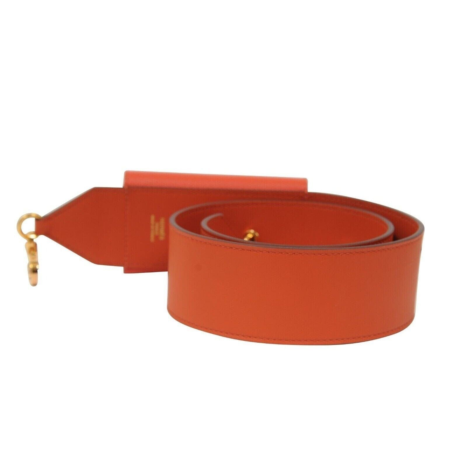 Hermes Kelly Pocket Bag Strap Swift Epsom Terre Battue Capucine Red Size ONE SIZE - 6 Thumbnail