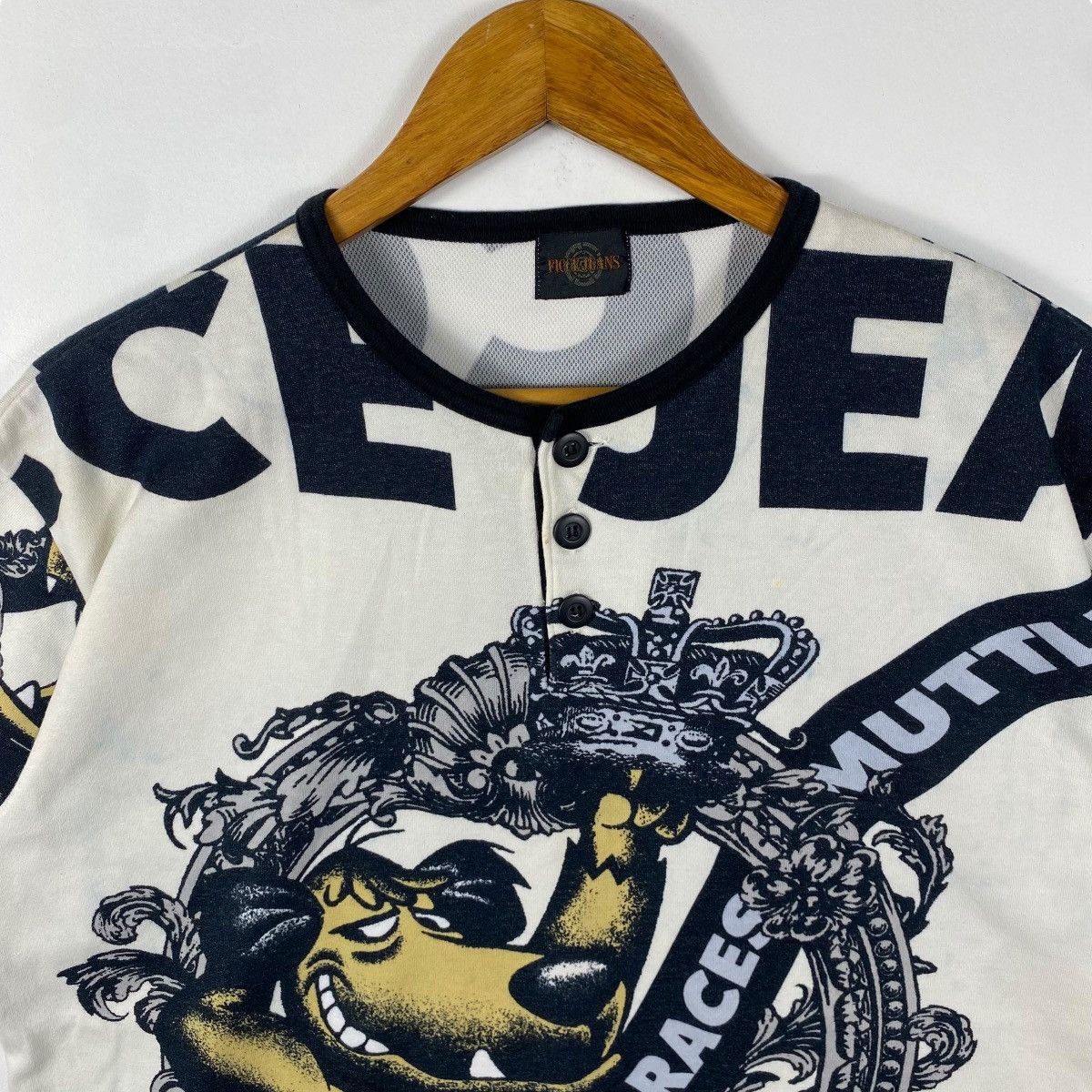 Japanese Brand Vintage 90's FICCE JEANS Wacky Races Muttley Cartoon Tee Size US XL / EU 56 / 4 - 2 Thumbnail