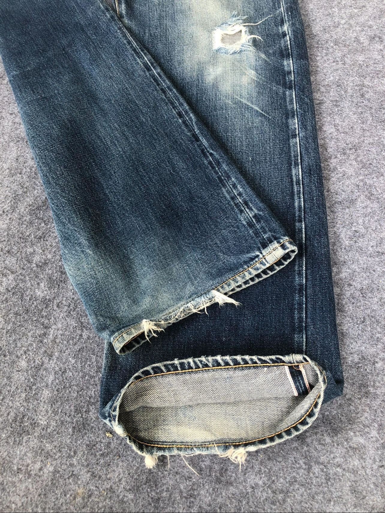 Japanese Brand Rare🔥Vtg Japanese Doarat Selvedge Distressed Jeans Size US 28 / EU 44 - 8 Thumbnail