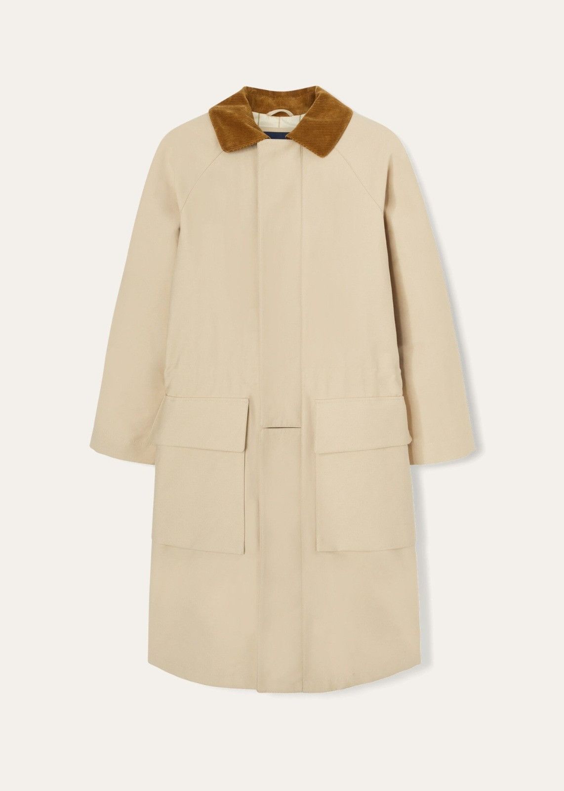 Loro Piana o1srvl11e1124 Horsey Plain Cotton Coat in Beige Size US XL / EU 56 / 4 - 1 Thumbnail