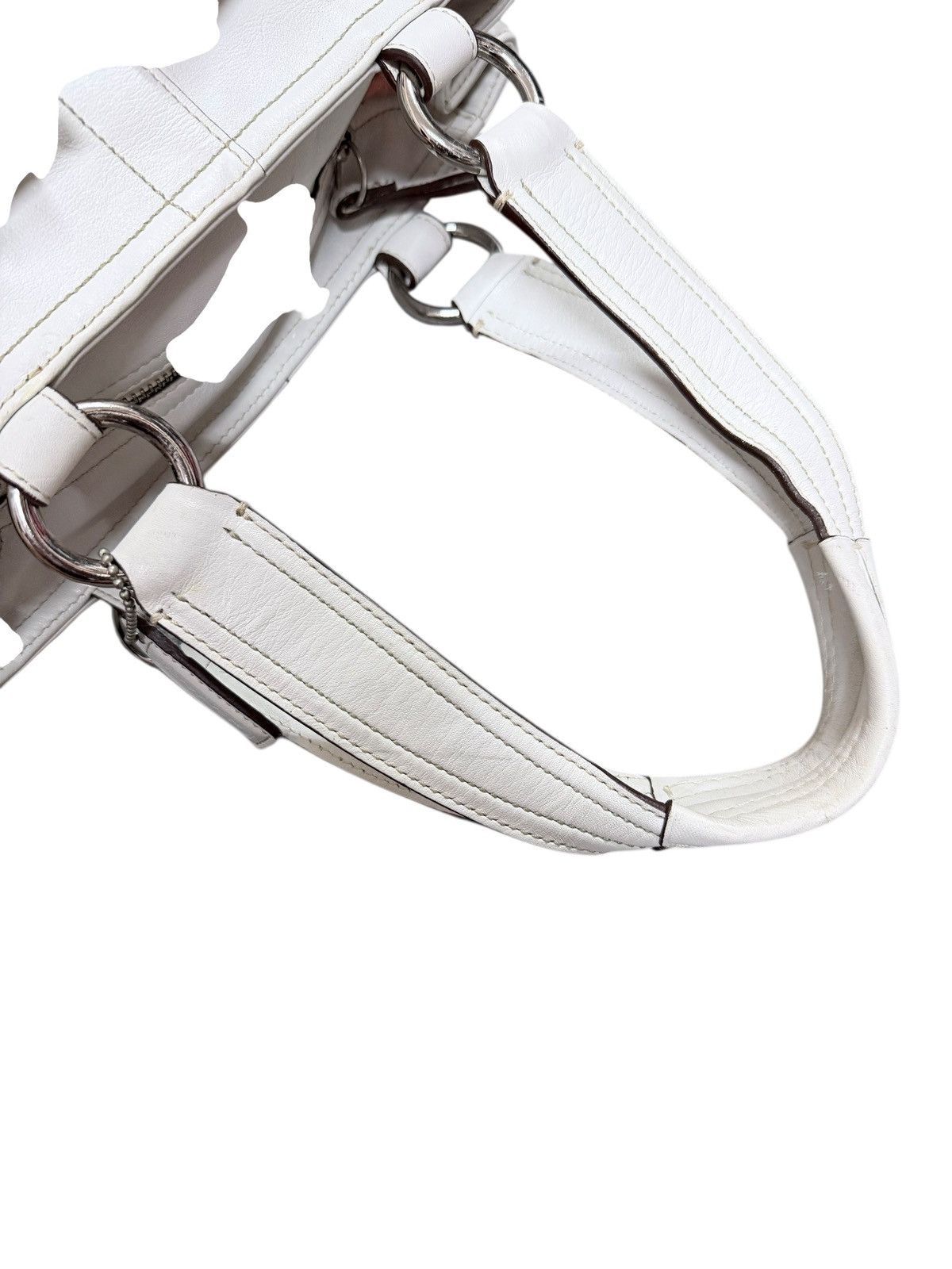 Coach Coach Hamilton Hobo Leather White Bag Size ONE SIZE - 15 Thumbnail