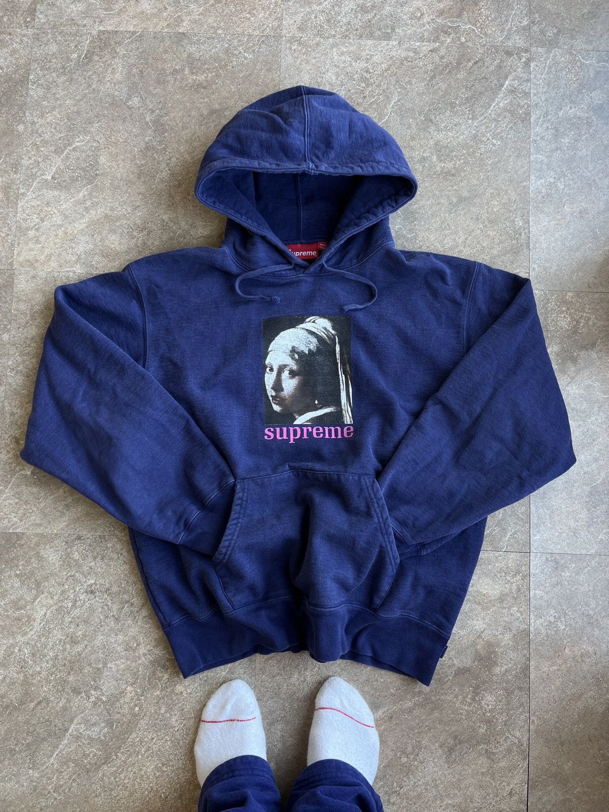 Supreme Supreme Pearl Girl Hoodie FW20 Navy Size US M / EU 48-50 / 2 - 1 Thumbnail