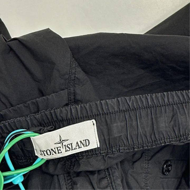 Stone Island Stone Island Black Logo Casual Shorts -2506 Size US 32 / EU 48 - 4 Thumbnail