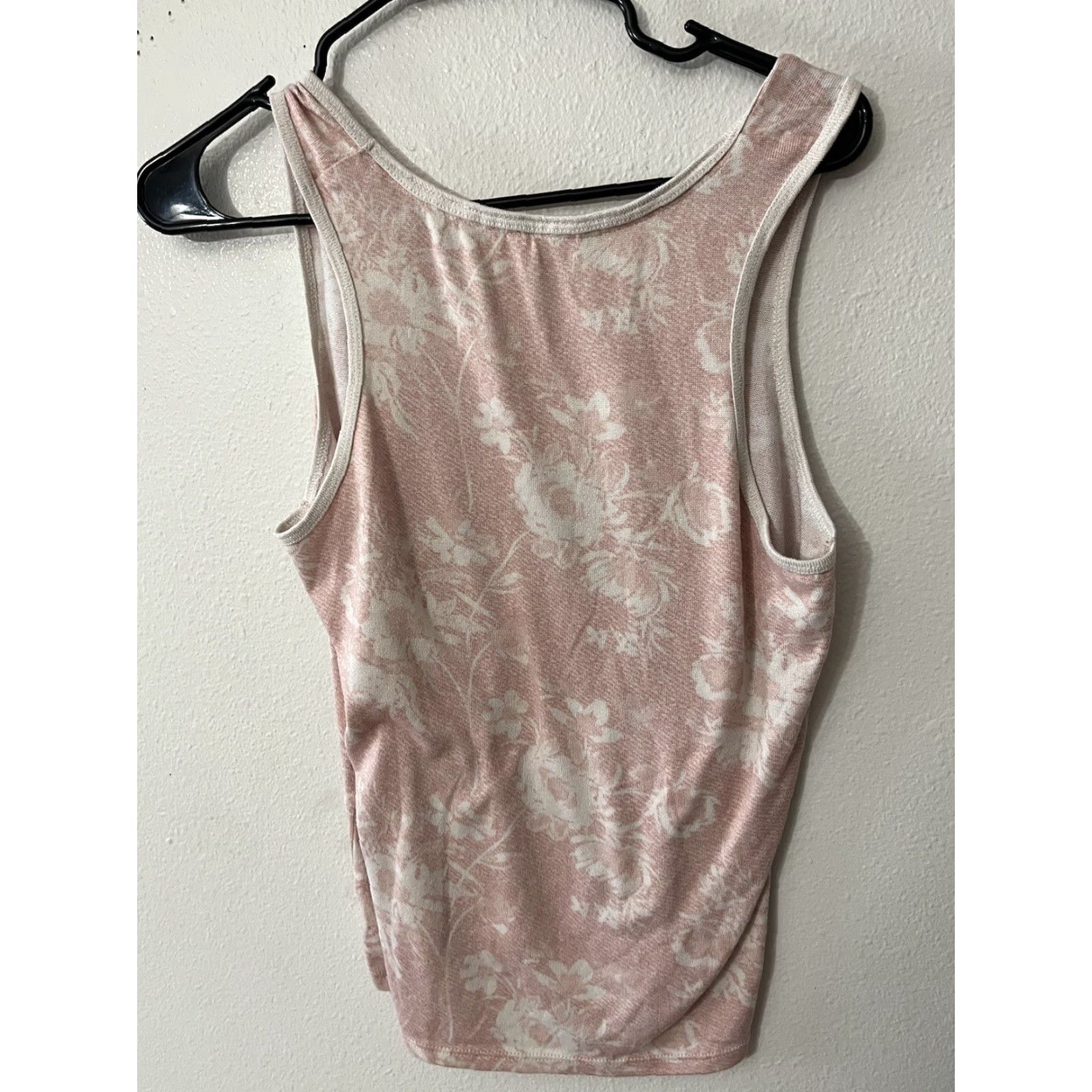 Lucky Brand VINTAGE Lucky Brand Women's Pajama Top Shirt Sleepwear Sleeveless Tank Pink Tie Dye Floral Clover Logo Graphic M Adult Pink Logo 90s Size ONE SIZE - 3 Thumbnail