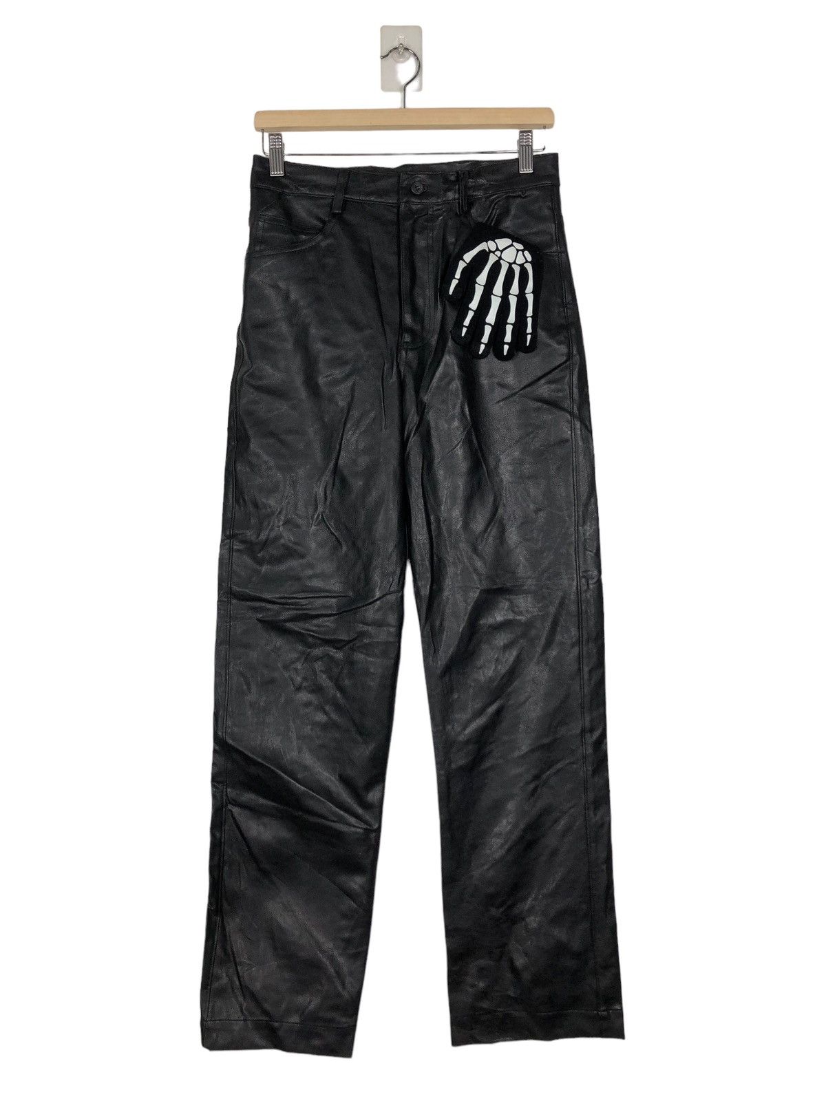 Genuine Leather 🔥90’s Vintage Genuine Leather Pants Fellow Issey Miyake Size US 28 / EU 44 - 1 Thumbnail