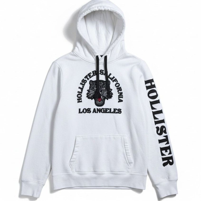 Hollister Hollister Los Angeles Tiger Cat White Black Hoodie Men's M Size US M / EU 48-50 / 2 - 1 Thumbnail