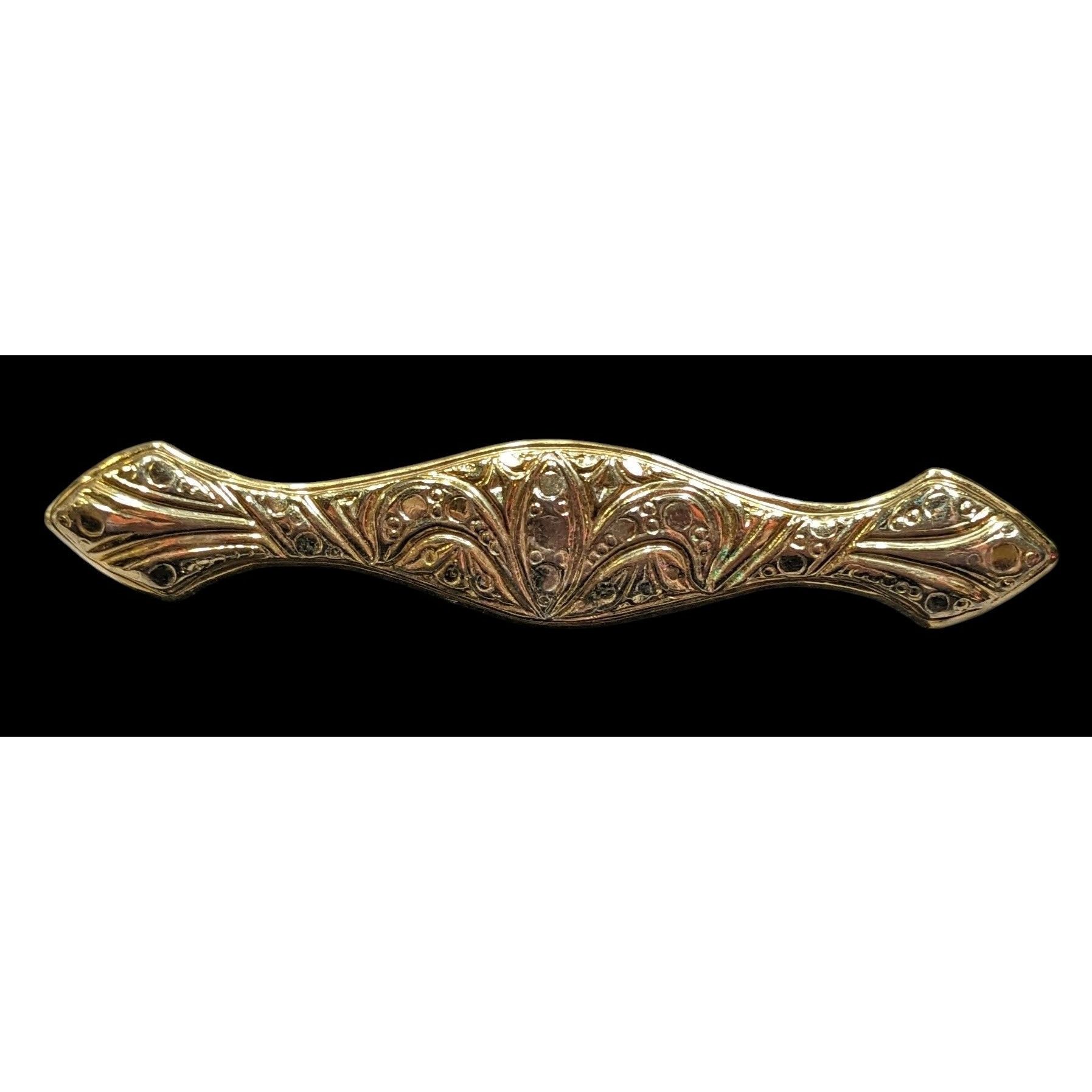 Other Vintage Elegant Art Nouveau Engraved Gold Tone Brooch Size ONE SIZE - 1 Thumbnail