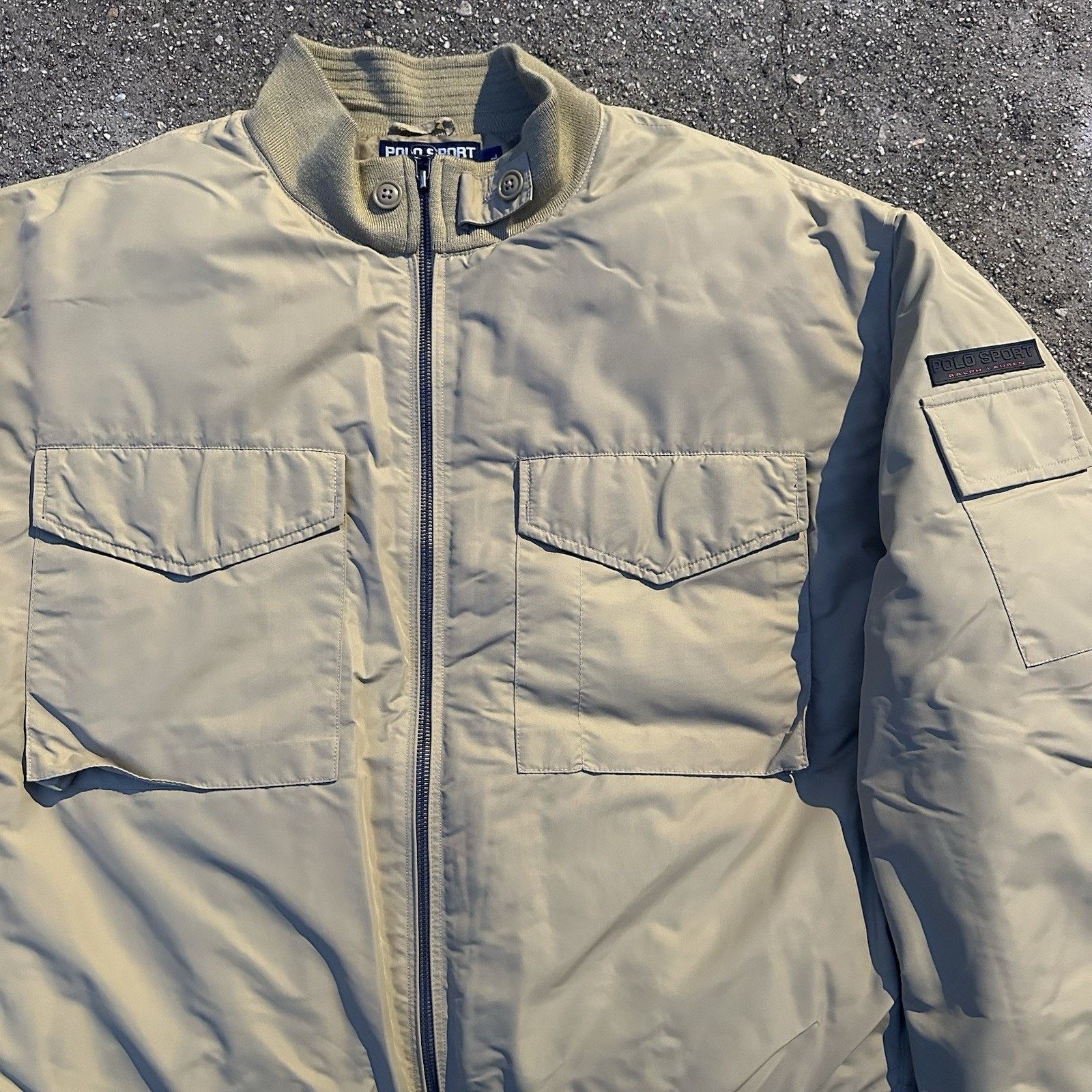 Polo Ralph Lauren × Vintage Vintage 90s Polo Sport Ralph Lauren Bomber Puffer Jacket Size US XL / EU 56 / 4 - 2 Thumbnail