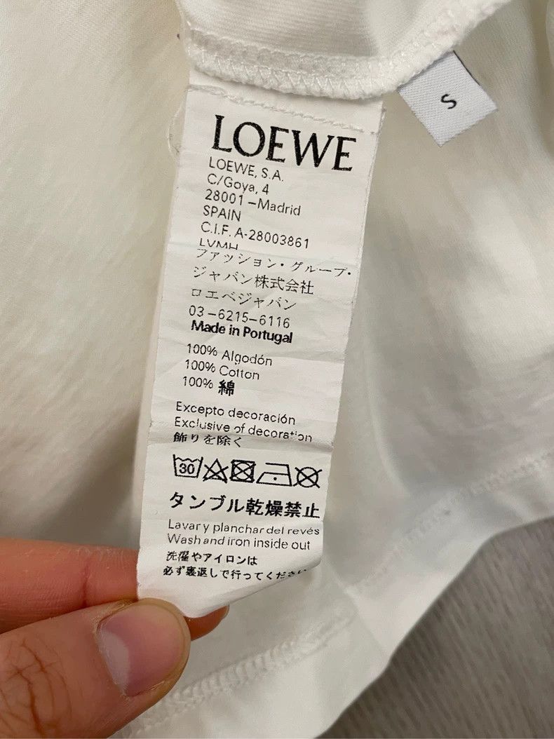 Loewe loewe White embroidered small logo short sleeve 2506-Nextar Size US S / EU 44-46 / 1 - 6 Thumbnail