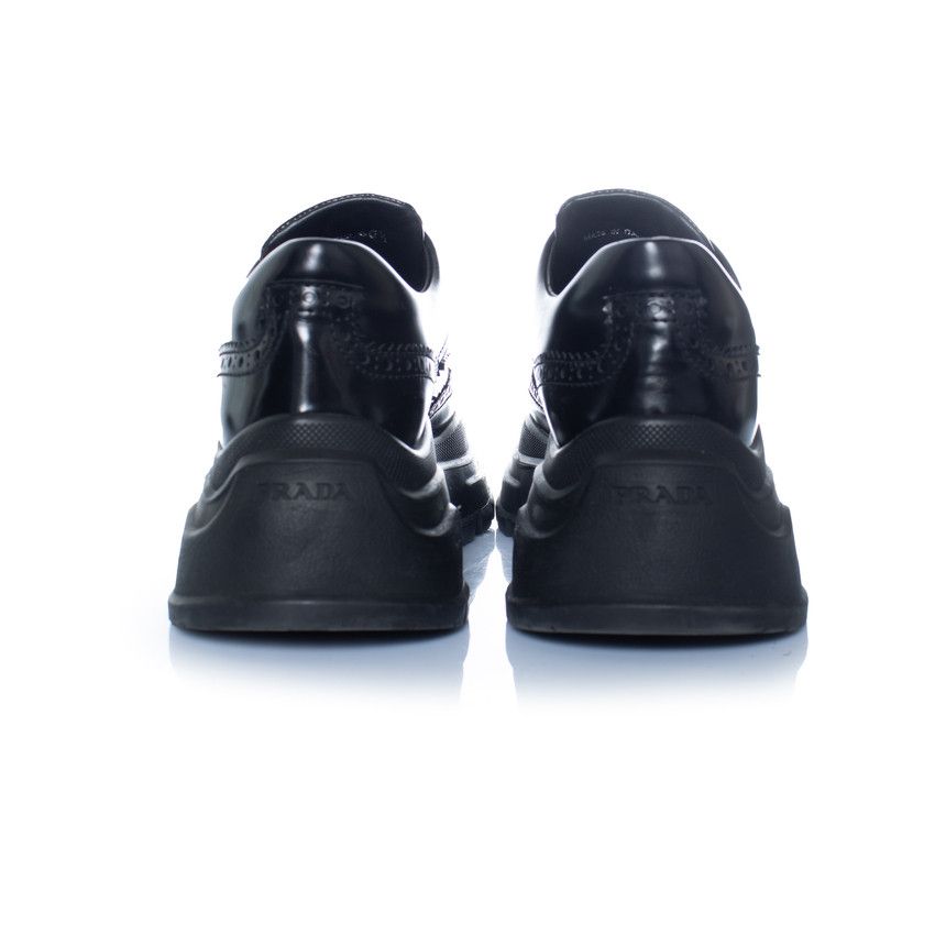 Prada Prada, chunky broque trainers in black Size US 10.5 / IT 40.5 - 3 Thumbnail