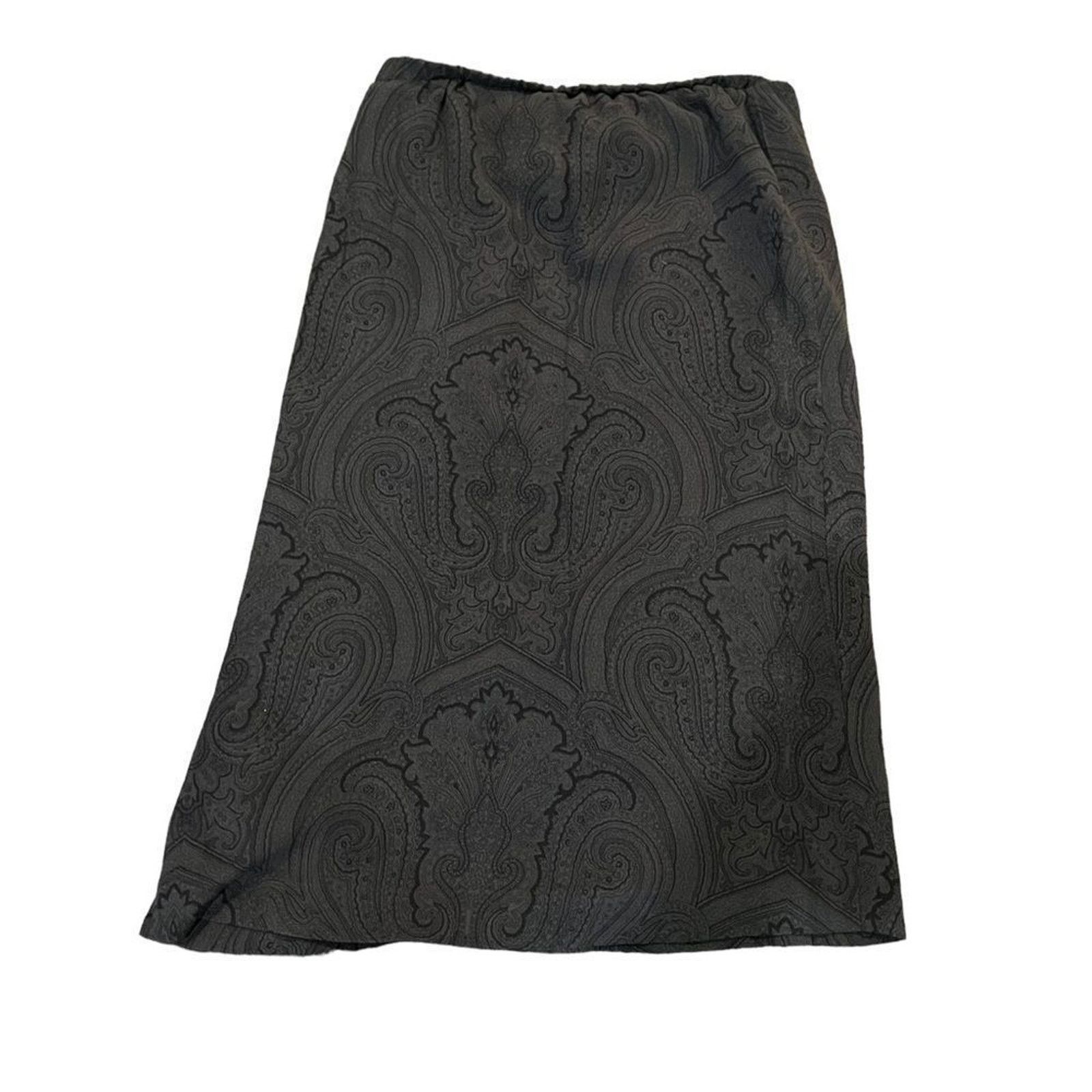Talbots Vintage Talbots Collection Skirt Womens 8 Black Midi Lined Size 30" / US 8 / IT 44 - 4 Thumbnail