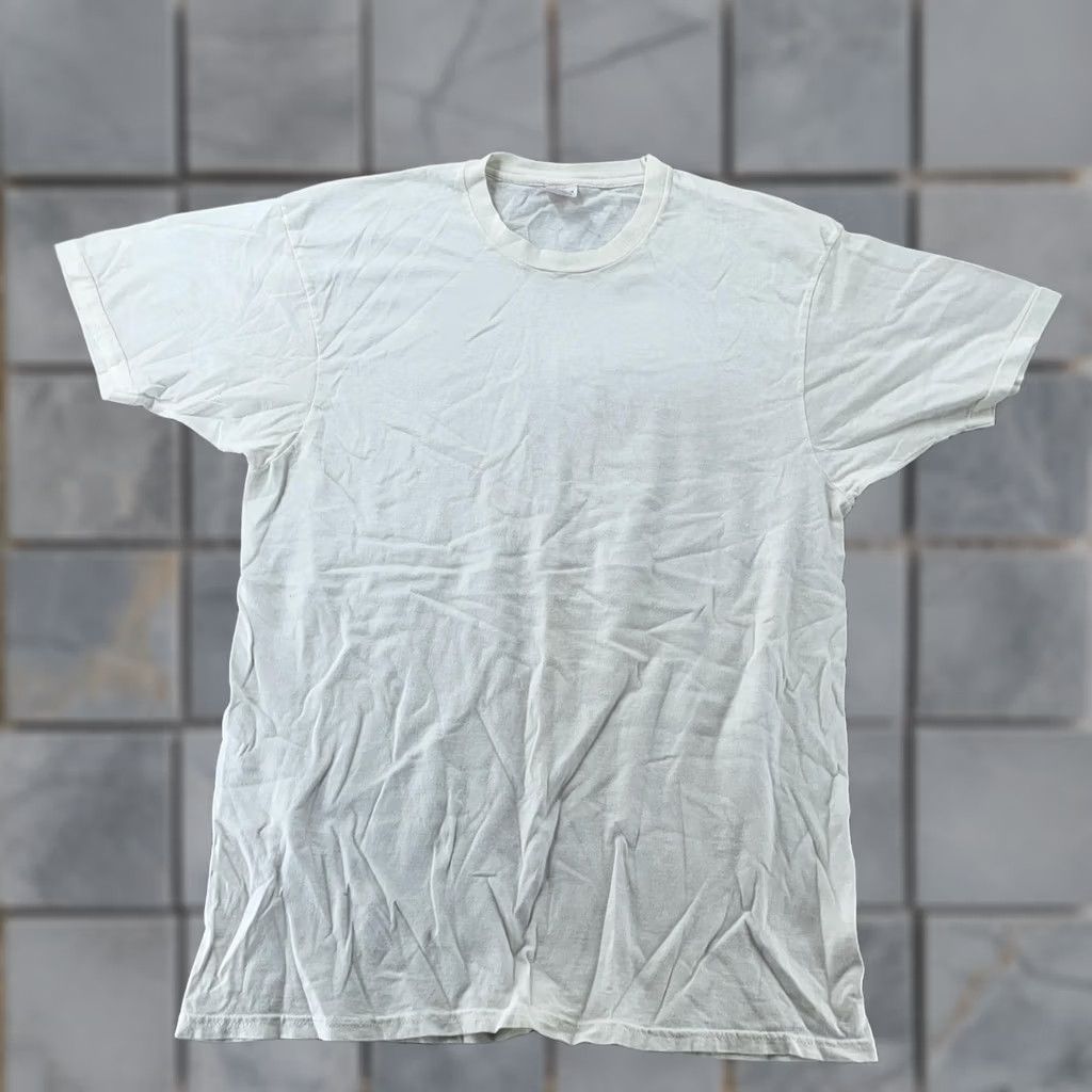 Hanes Vintage Hanes Shirt Mens Medium White Cotton Crew Neck Short Sleeve Tee Size US M / EU 48-50 / 2 - 1 Thumbnail
