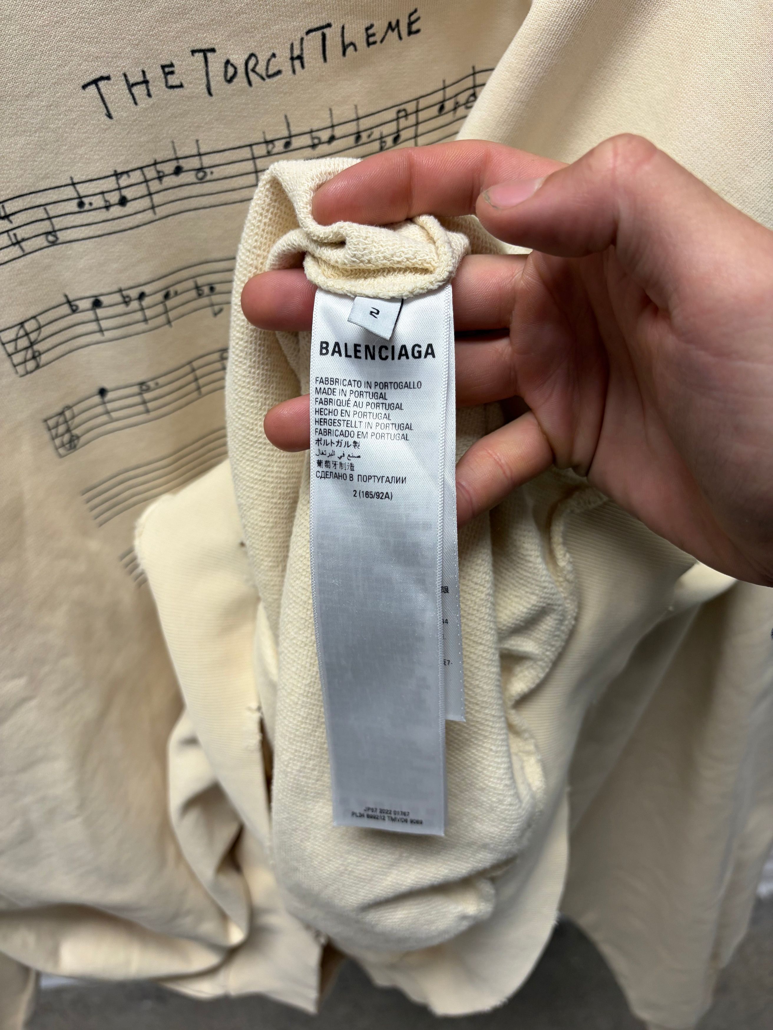 Balenciaga 1/350 Balenciaga Music x Angelo Badalamenti ‘The Torch Theme’ Sweatshirt Size US M / EU 48-50 / 2 - 5 Thumbnail