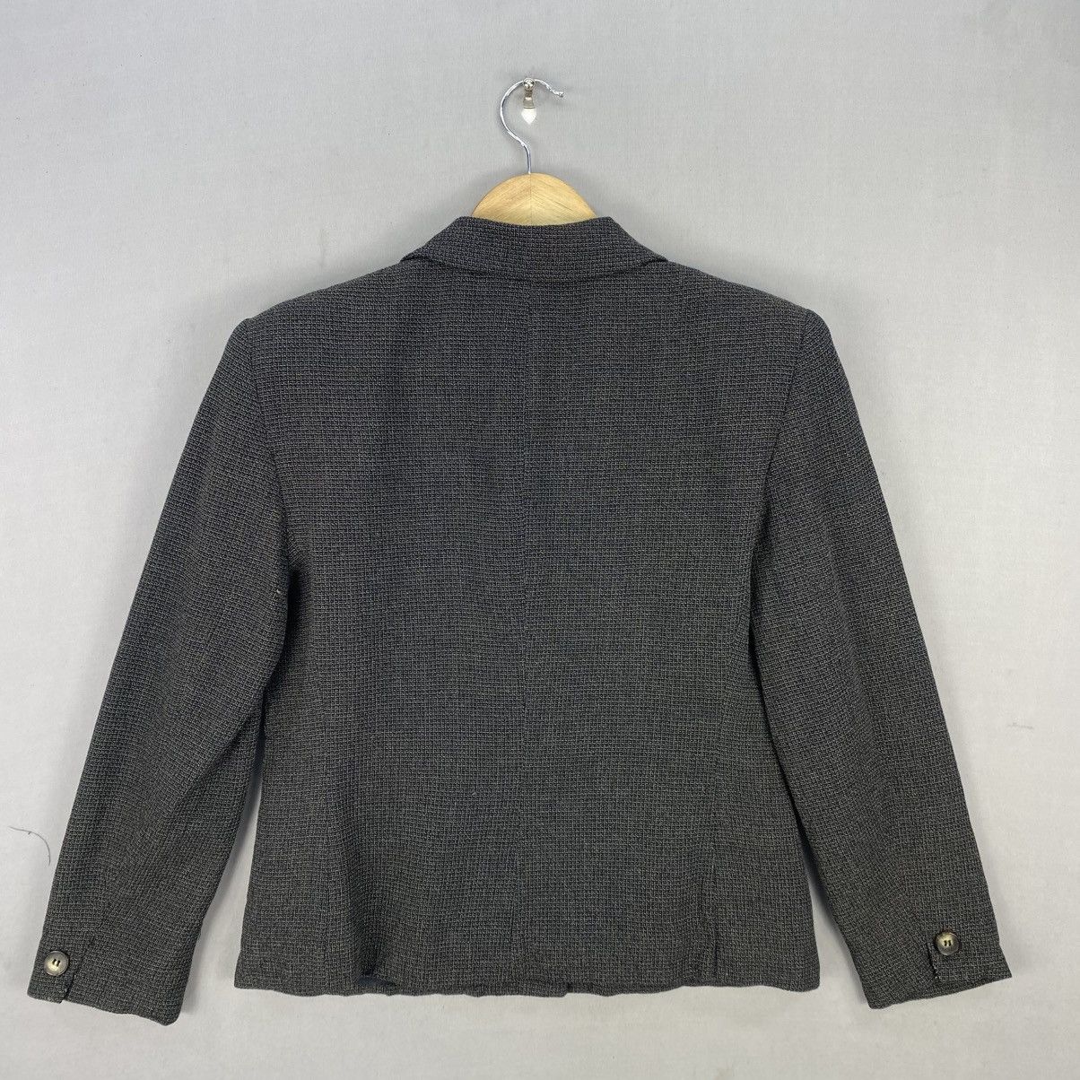 Vintage Jones New York Vintage Charcoal Formal Blazer-Boxy Fit Size XS / US 0-2 / IT 36-38 - 4 Thumbnail