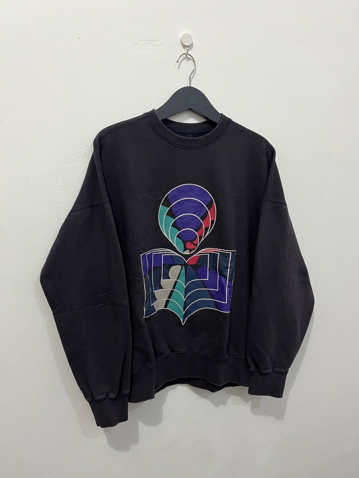 Isabel Marant Etoile Isabel Marant Etoile Rare Cubism logo Oversize sweatshirt Size US XL / EU 56 / 4 - 4 Thumbnail