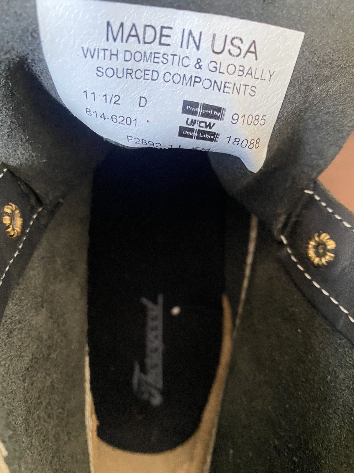 Thorogood Thorogood ‘8 black leather moc-toe boots sz 11.5 Size US 11.5 / EU 44-45 - 14 Thumbnail