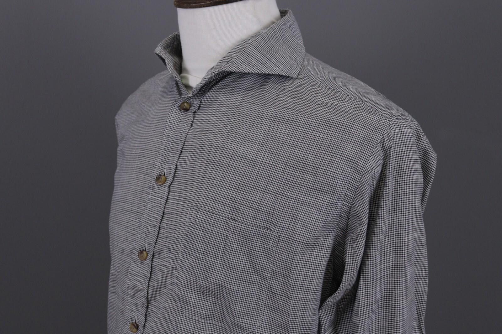 Eton Eton Slim Fit Luxury Printed Gray Dress Shirt Size 42 16.5 Size US M / EU 48-50 / 2 - 8 Thumbnail