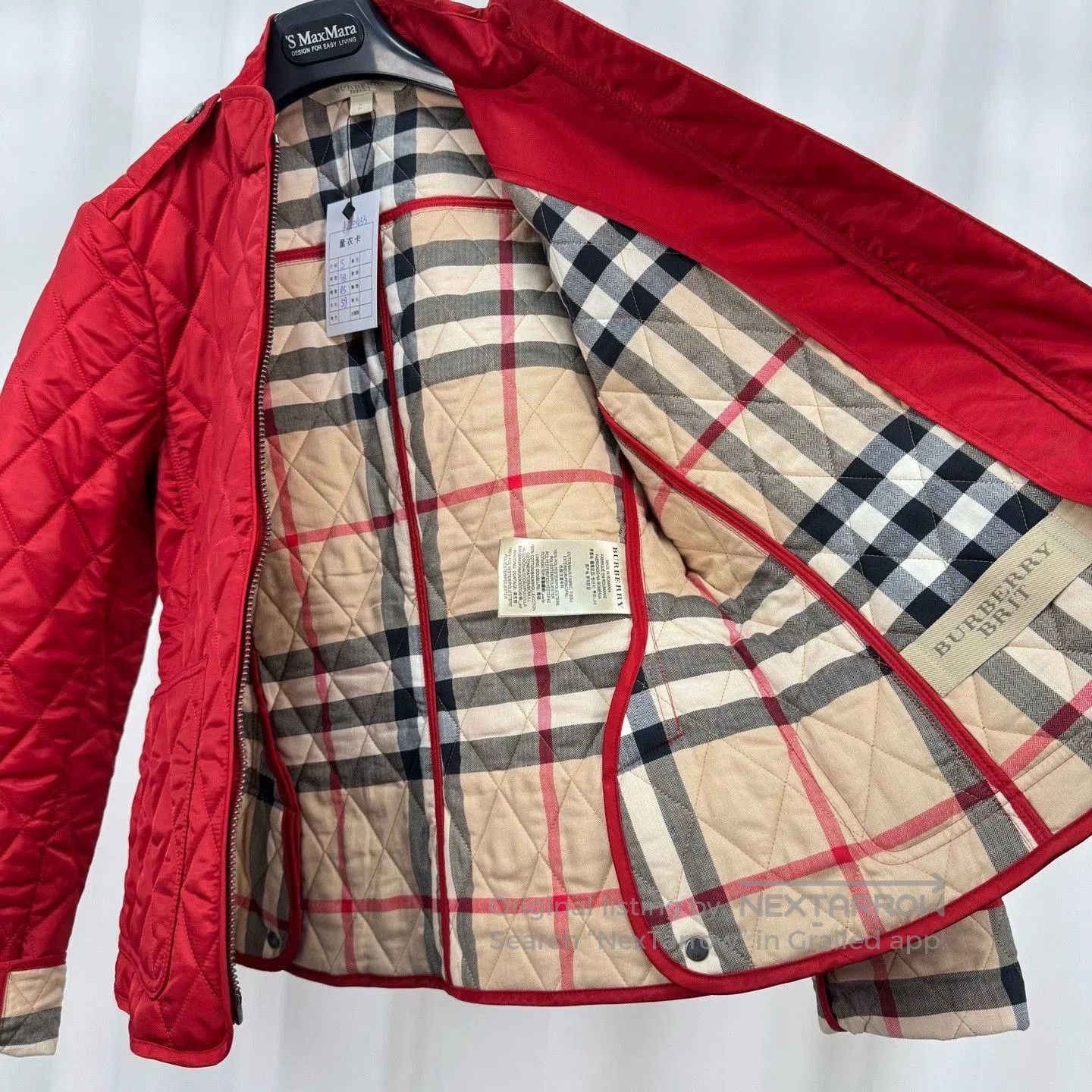 Burberry Burberry Check-Lined Quilted Cotton Coat. Size S / US 4 / IT 40 - 5 Thumbnail