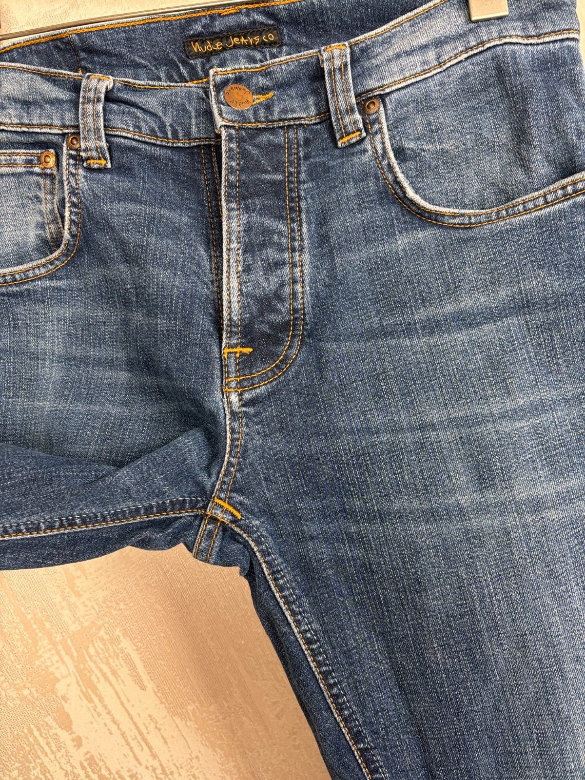Nudie Jeans Nudie Jeans Co Grim Tim Dark Blue Orange W 32 L 34 Size US 32 / EU 48 - 13 Thumbnail