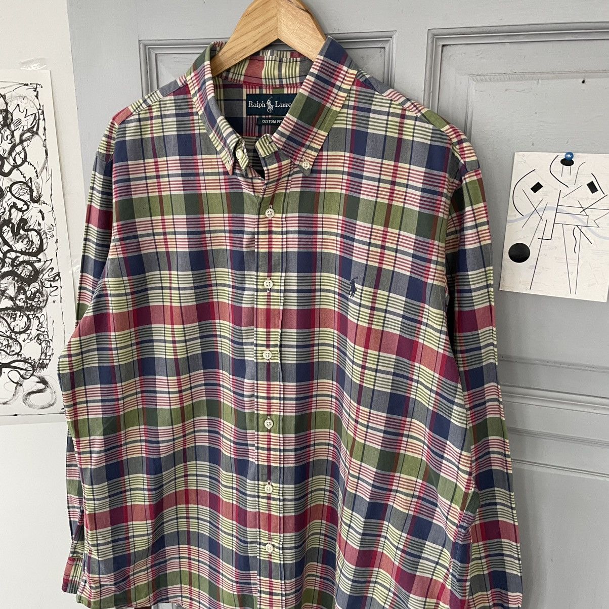 Polo Ralph Lauren × Vintage Vintage 90’s Polo Ralph Lauren Multicoloured Shirt Button up Size US XL / EU 56 / 4 - 4 Thumbnail