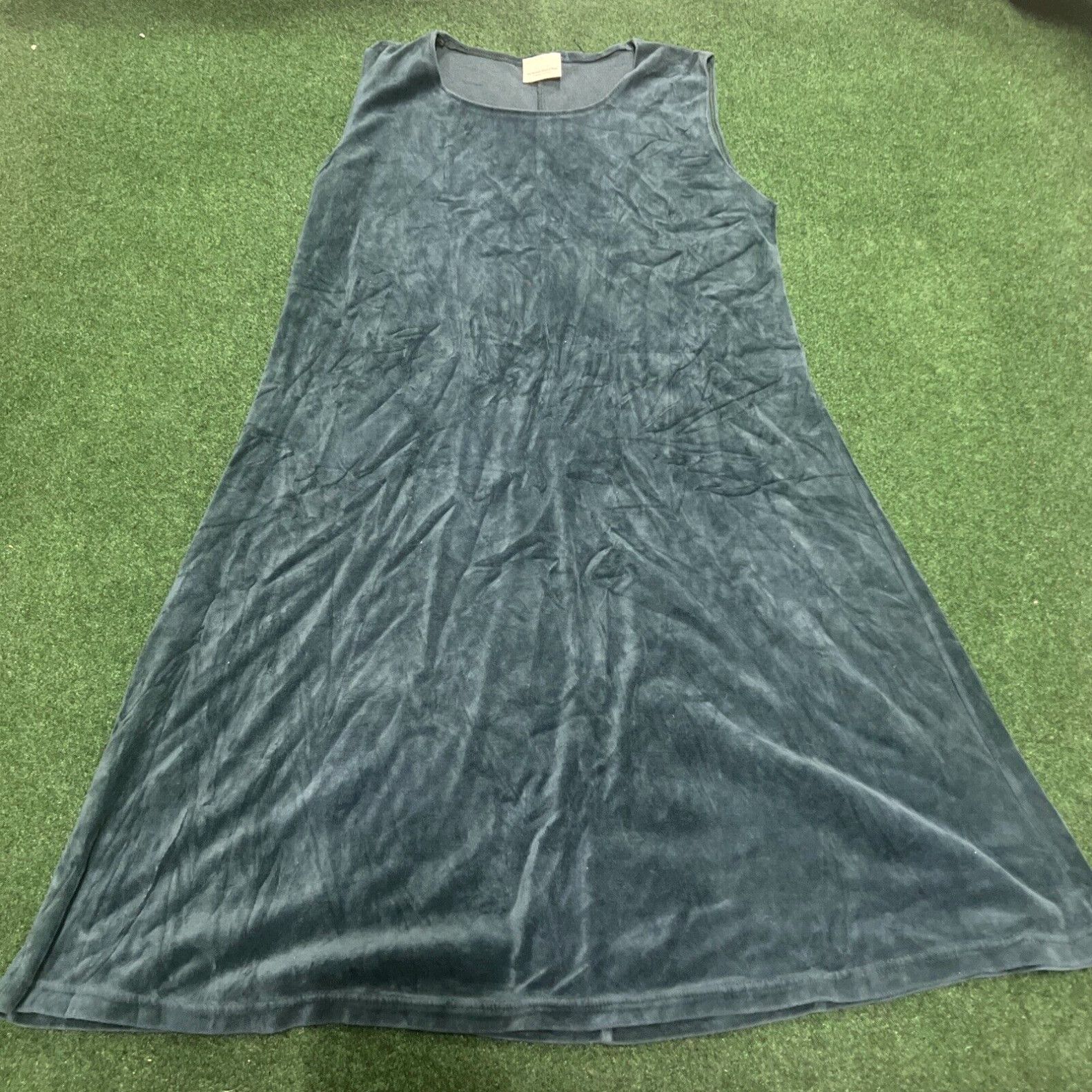 CLOT Vermont Country Store Womens Jumper Dress Sz Large Green Modest Cloth Size L / US 10 / IT 46 - 1 Thumbnail