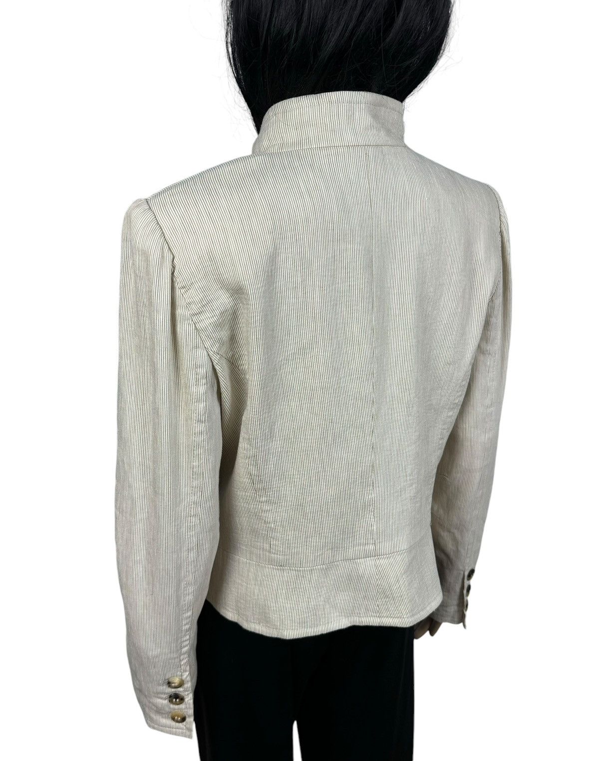 Armani Collezioni Armani Collezioni Striped Linen Jacket size 48 Size XL / US 12-14 / IT 48-50 - 6 Thumbnail