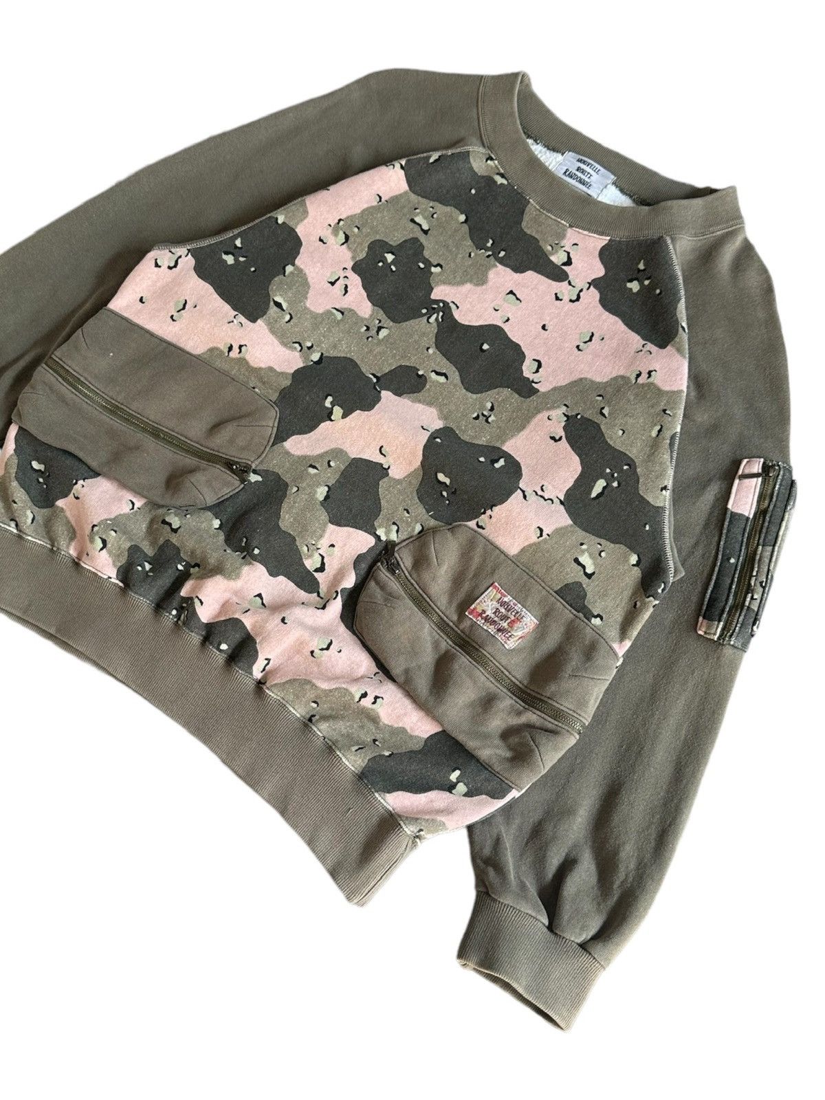 20471120 2000's Nouvelle Route Randonnee camo sweatshirt Size US M / EU 48-50 / 2 - 3 Thumbnail