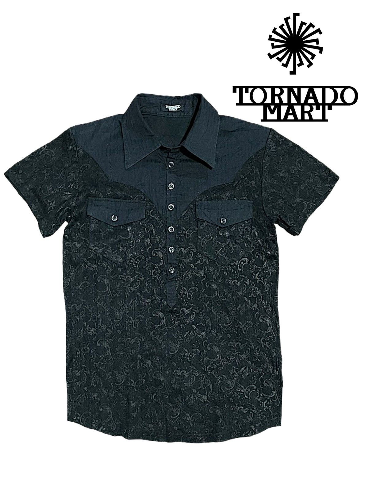 Tornado Mart Black Tornado Mart Japan Western Polo Shirt Size M / US 6-8 / IT 42-44 - 1 Thumbnail