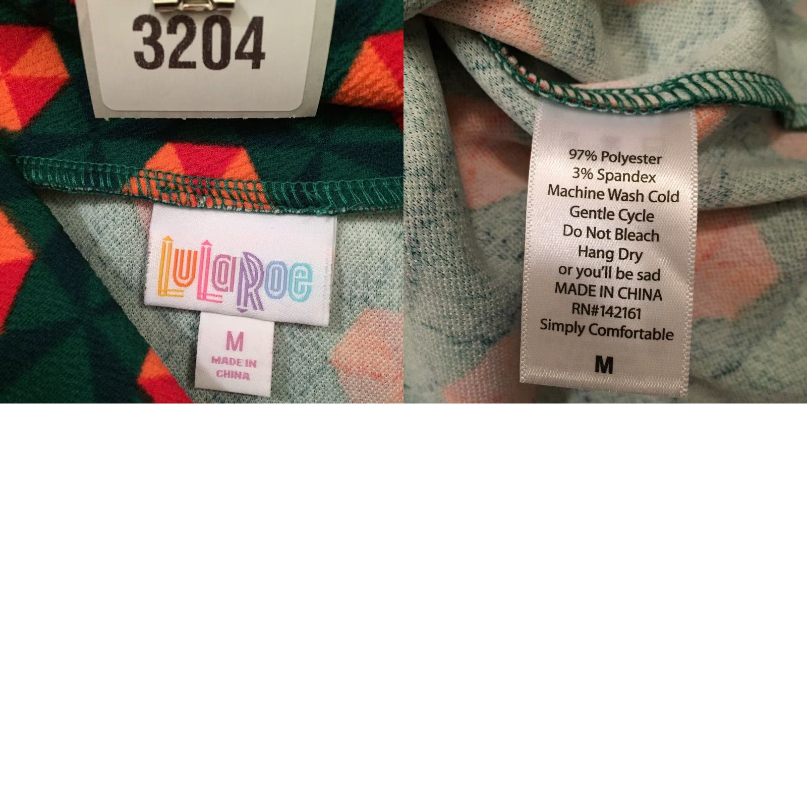 Vintage LuLaRoe Skirt Women Knee Length Geometric Green Medium M Unlined Pull On Casual Pencil Size 32" / US 10 / IT 46 - 8 Thumbnail