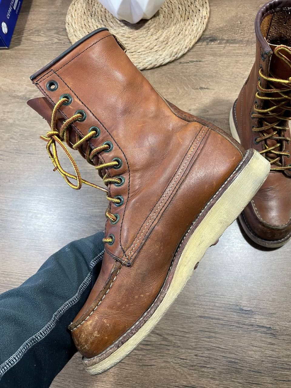 Red Wing Red Wing 877 Heritage Work Boots USA Size 4.5 eur 36D Size US 4.5 / IT 34.5 - 9 Thumbnail